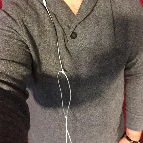 Tasso Elba Other - Tasso Elba ; Grey V-Neck Sweater